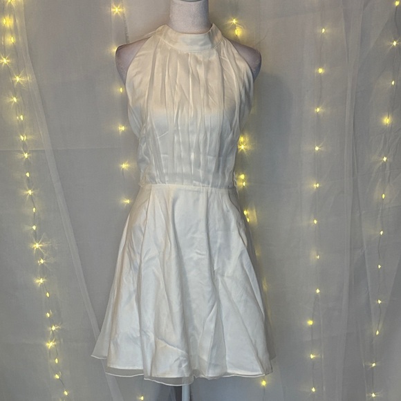 Petal & Pup Dresses & Skirts - Petal & Pup Ivory Halter Mini Dress